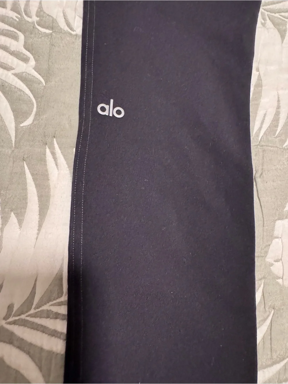 ALO Yoga Black High-Waist Leggings with Front Zip